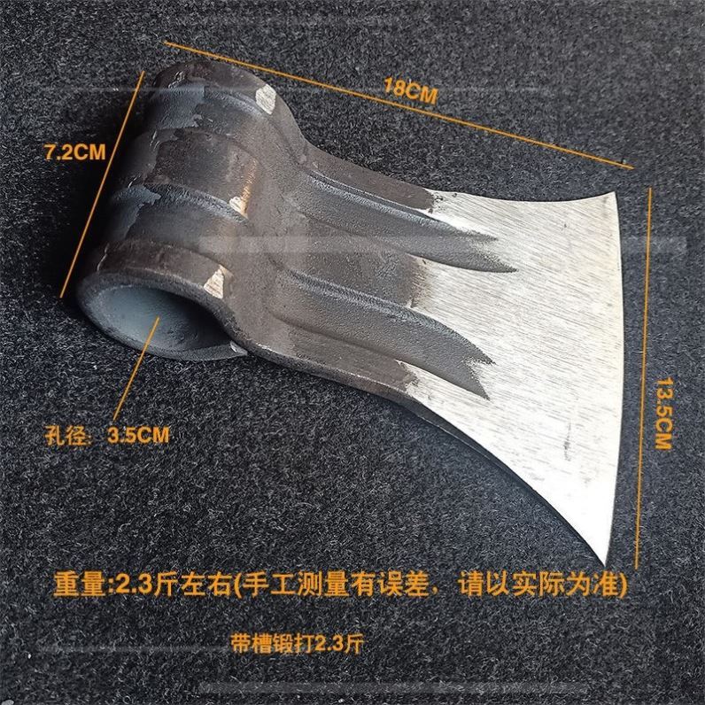 斧头劈柴木工斧子家用小纯钢全精钢砍树柴神器户外工具消防斧大号