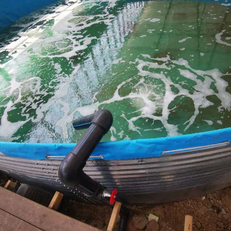 镀锌板帆布鱼池养殖水池 龙虾鱼育苗池 高密度水产养殖池 定制
