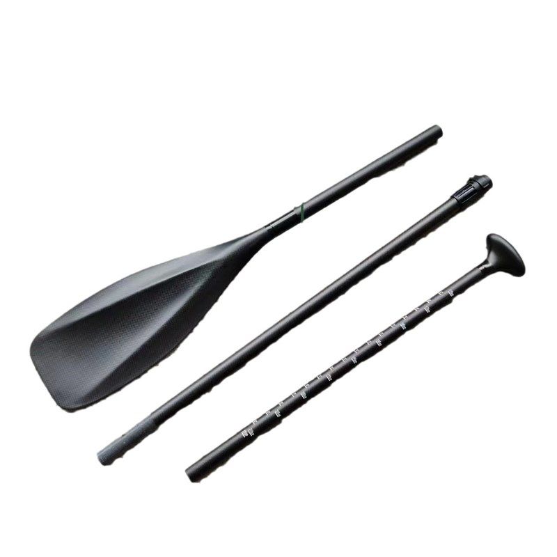 厂家直供便携可拆卸船桨 全碳三节单头桨 冲浪板划桨SUP船桨