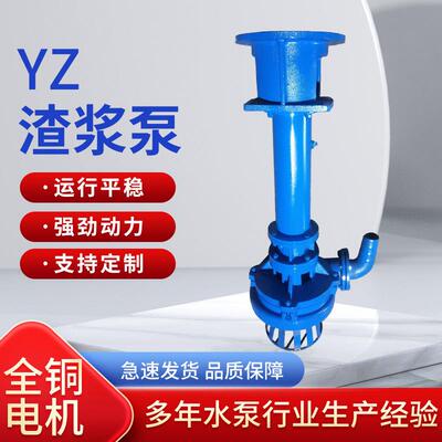 50-200YZ液下渣浆泵立式大流量潜水泵矿用长杆抽砂泵河道泥浆泵
