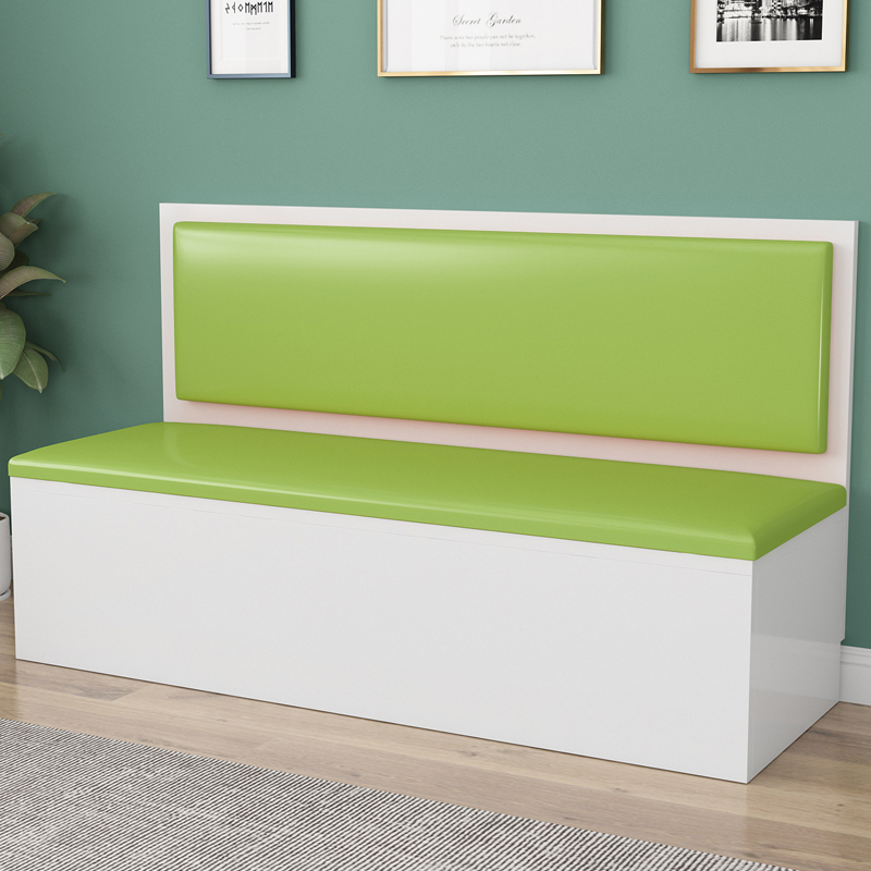 卡座沙发家用客厅储物柜奶茶店定制软包小户型转角L型靠墙沙发凳