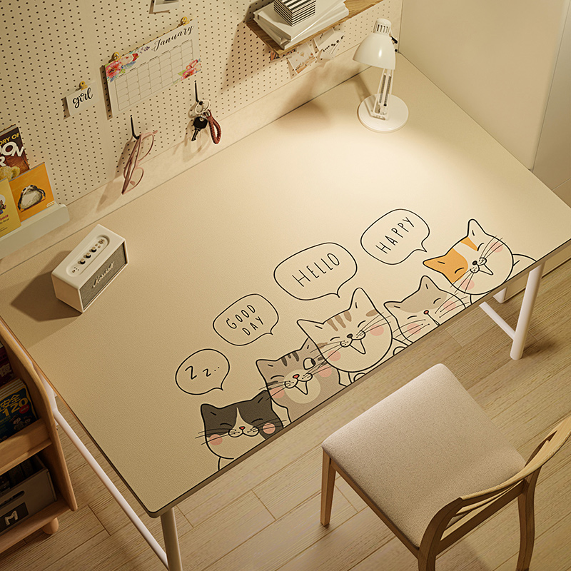 儿童学习桌专用桌垫皮革学生书桌垫写字台硬面桌面垫防水防油桌布