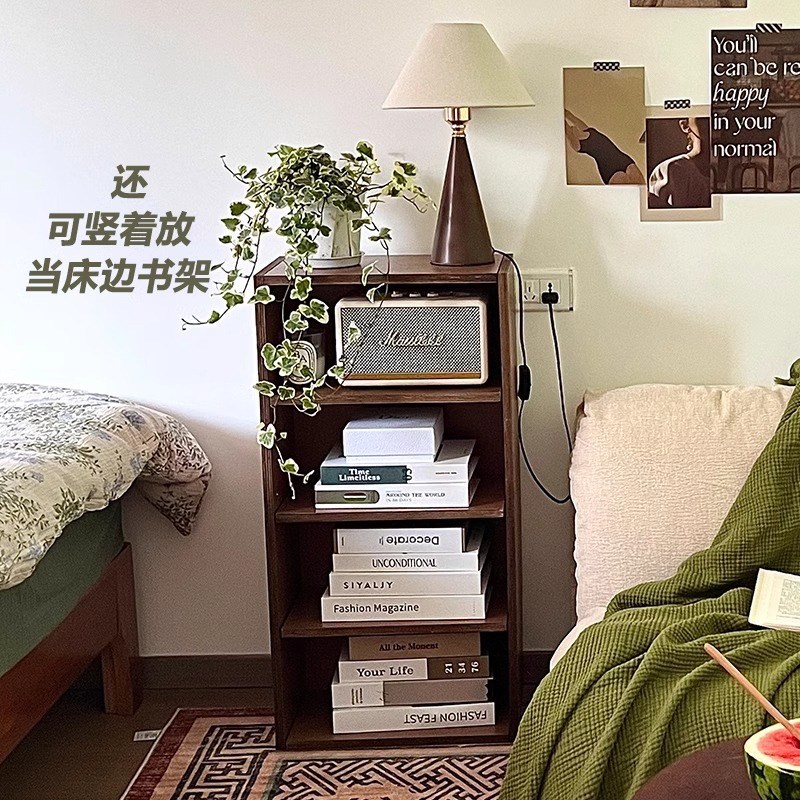 实木书柜储物柜矮柜展示柜家用收纳柜客厅落地电视柜模块化组合柜