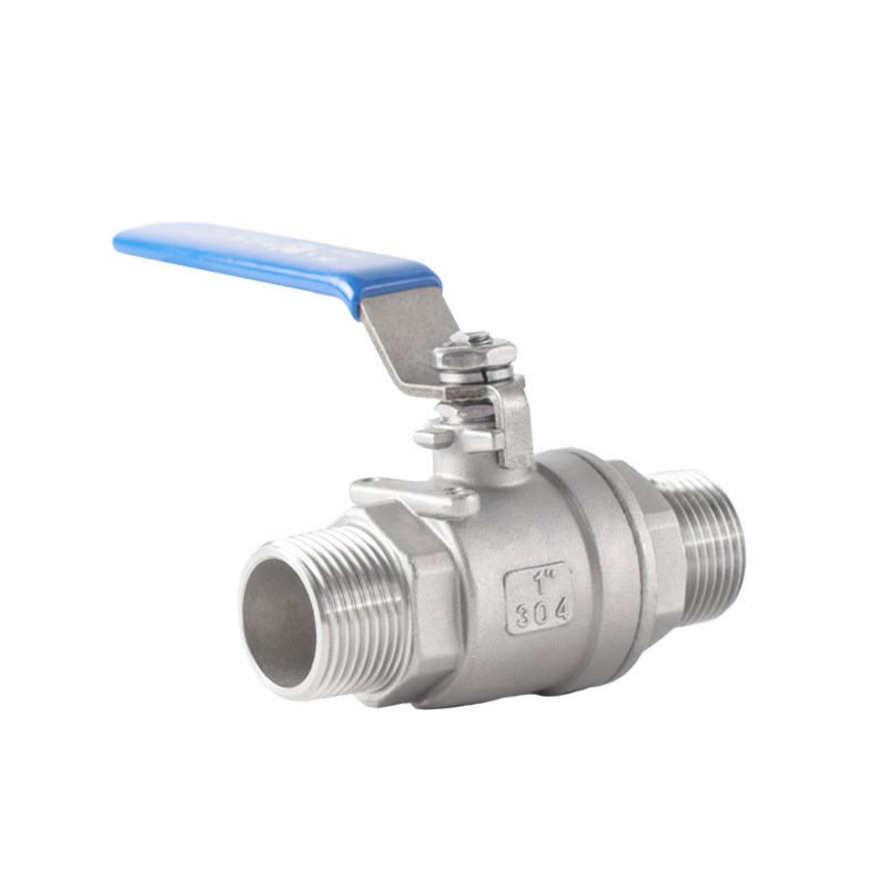 不锈钢304球阀门4 6分二两片式双外螺纹丝口扣自来水开关1寸dn15