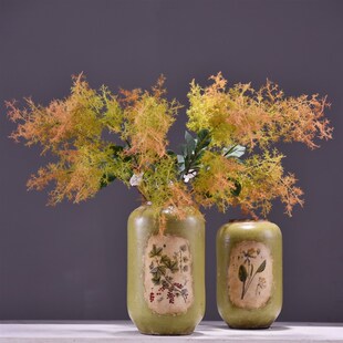 厂家直销仿真黄栌网红植物雾中情人仿真烟树雾花婚庆家居装饰假花