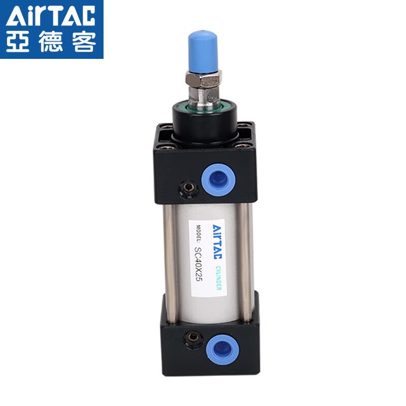 亚德客原装气动小型标准气缸大推力SC32X25X50X75X100X125X150