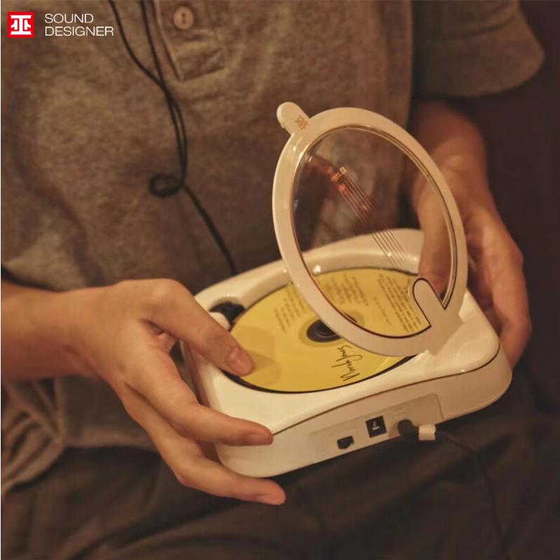 巫单曲人生W CD播放机 复古蓝牙CD专辑播放器 CD机 520男女友礼物