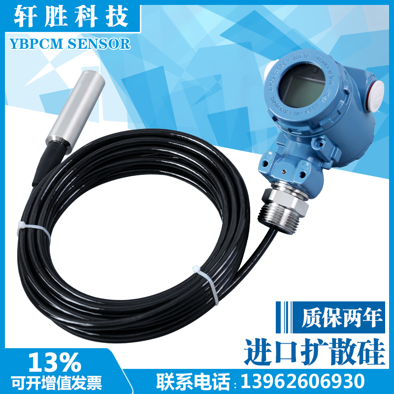 PCM260B液晶显示投入式液位变送器 户外现场显示液位变送器传感器