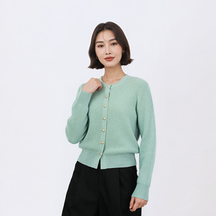 女士羊毛衫 100%绵羊毛开衫 TN5721 甜豆粉丝专享