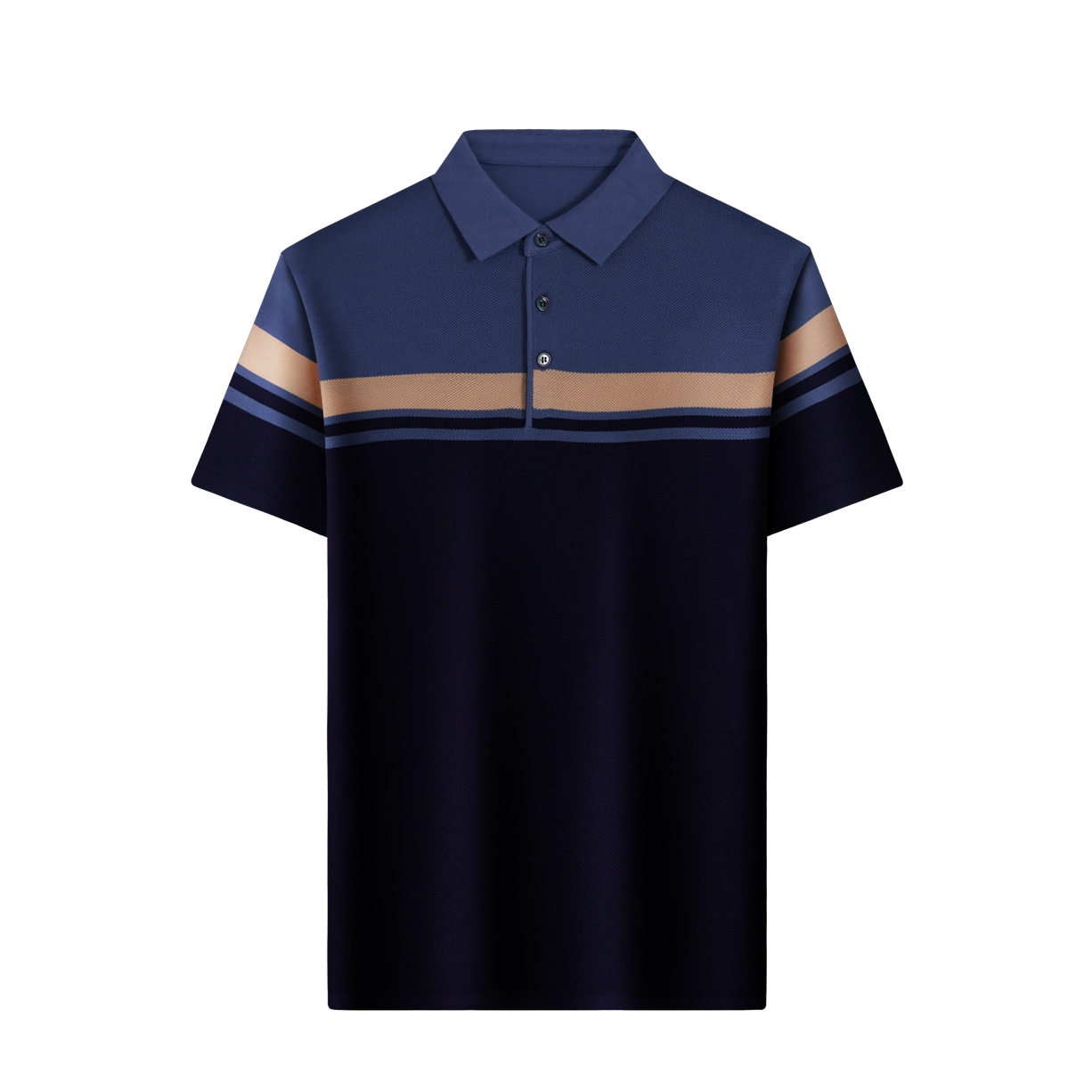 【芳芳力荐】夏季短袖polo条纹中国风Polo衫休闲翻领拼色HX212