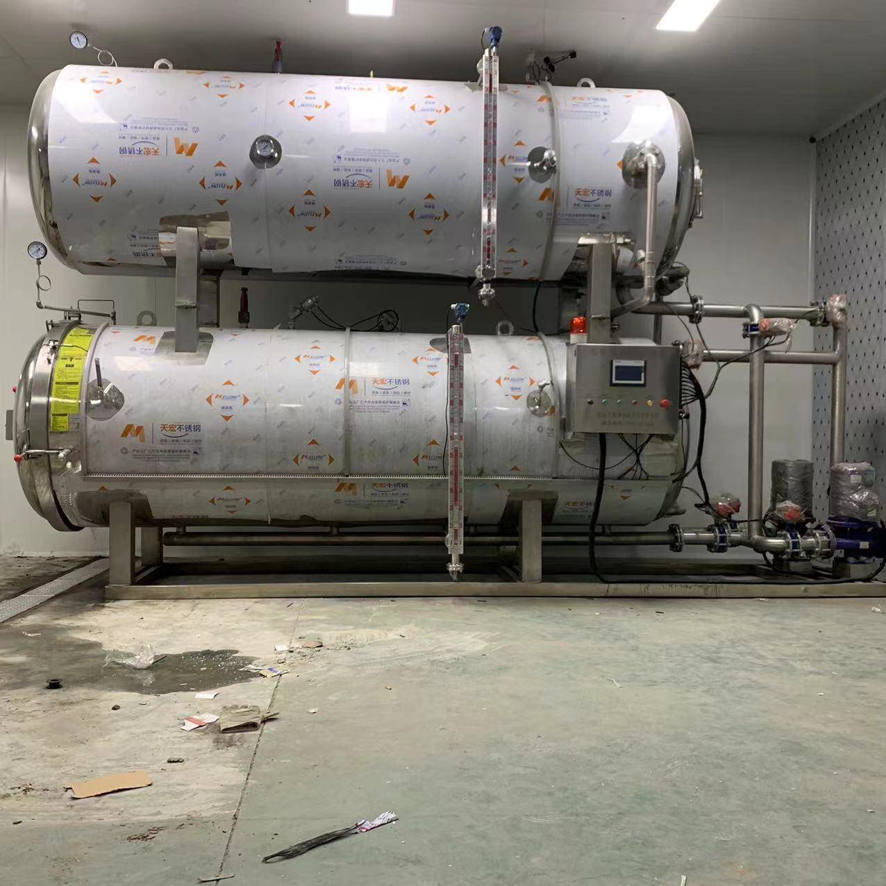 休闲食品电脑全自动杀菌机 熟食高温高压灭菌釜 豆干水浴式杀菌锅