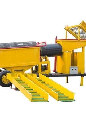 无轴滚筒筛淘金设备生产加工 UVU-56移动淘金车筛分效果好一矿