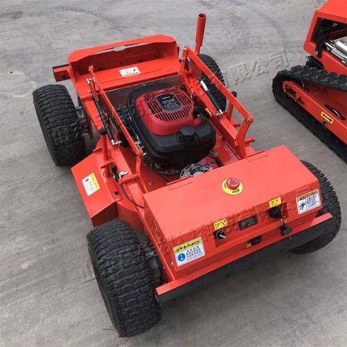 履带遥控式割草机 杂草芦苇四轮修剪机 高尔夫球场用爬坡剪草机