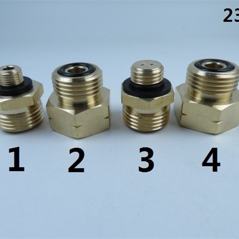 8 件套欧式气瓶连接适配器过渡接管适用于欧洲(欧标瓶+填充套装)