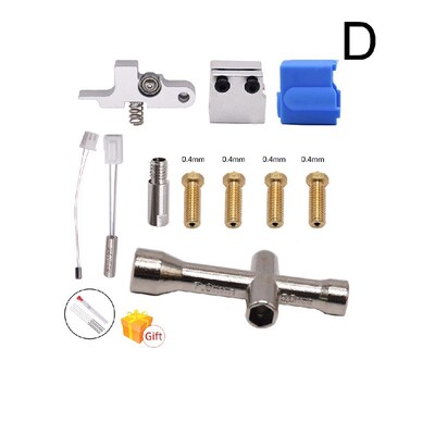 3d打印机Sidewinder X1/Genius硅胶喷嘴热敏电阻加热管响尾蛇套件