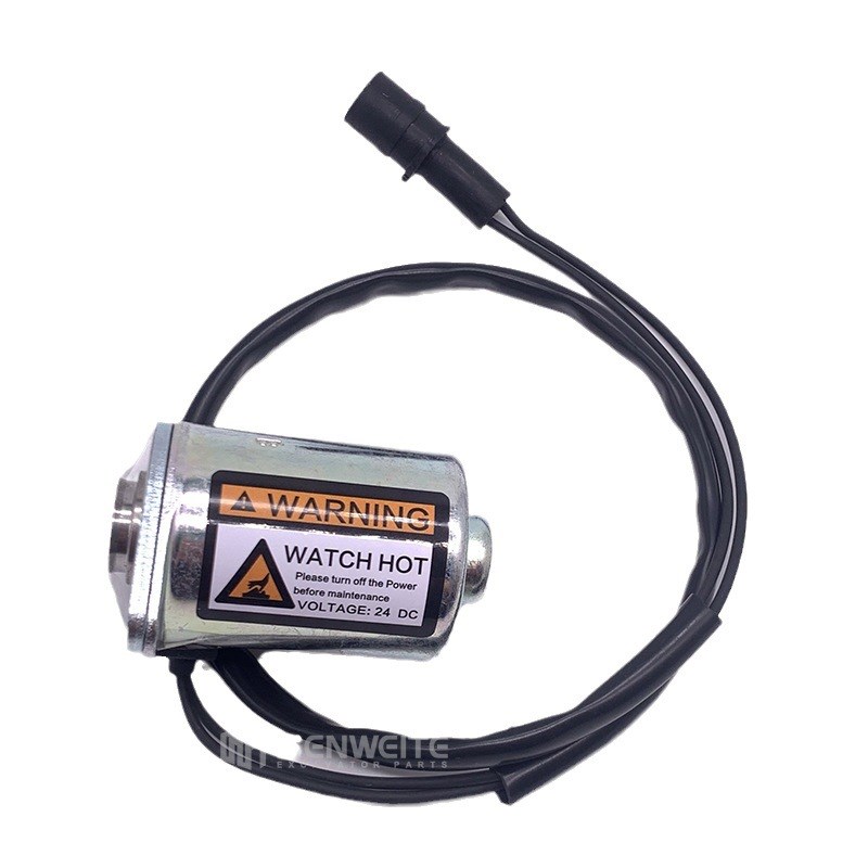 挖掘机零件E200 312/307/320V1/V2回转旋转先导安全锁电磁阀