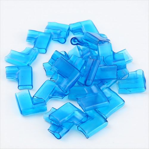 6.3旗型双线PVC护套250弯头阻燃接插件端子护套4.8插簧接线护套