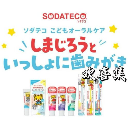 日本直邮SUNSTAR巧虎牙膏草莓葡萄薄荷防蛀清洁护齿软毛牙刷儿童