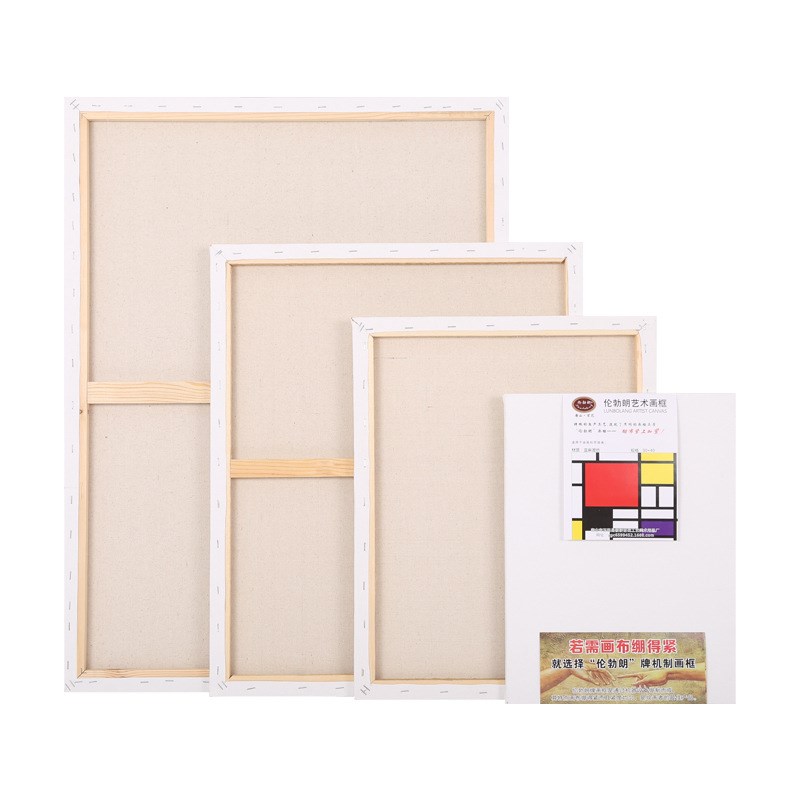 伦勃朗80x100cm艺术画框亚麻混纺油画布框实木中细纹艺术画框