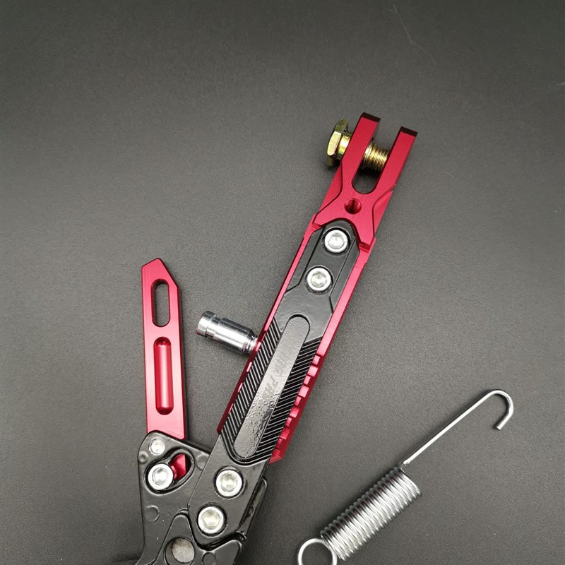 摩托车电动CNC铝合金可调节边撑侧脚架脚撑停车支撑脚架