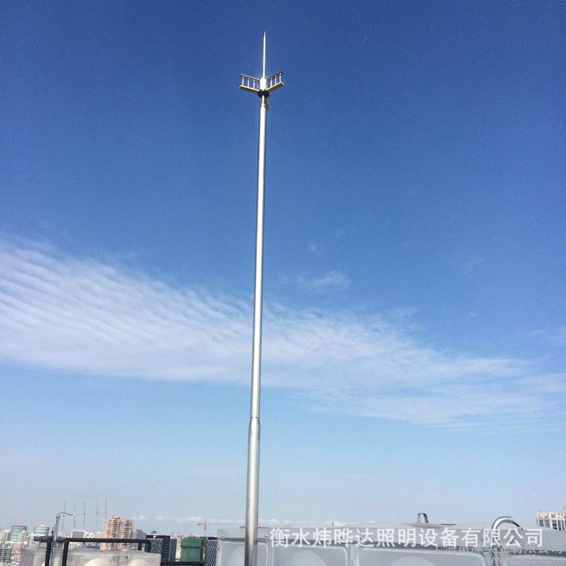 锥形钢管避雷针 GH环形钢管避雷塔 不锈钢建筑物接闪杆