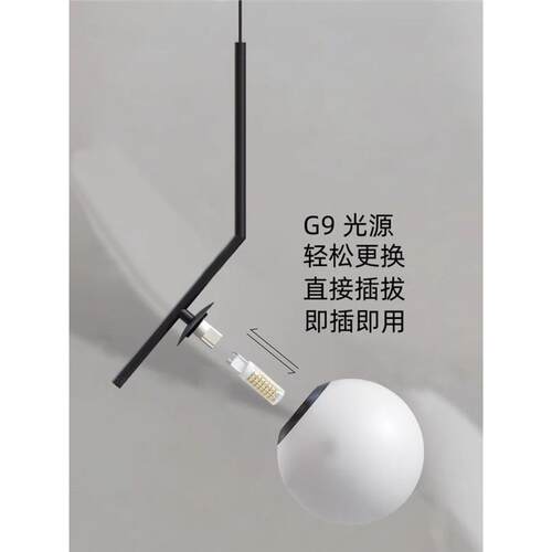 楼梯灯吊灯现代简约复式楼别墅2025新款极简旋转楼梯间大气长吊灯
