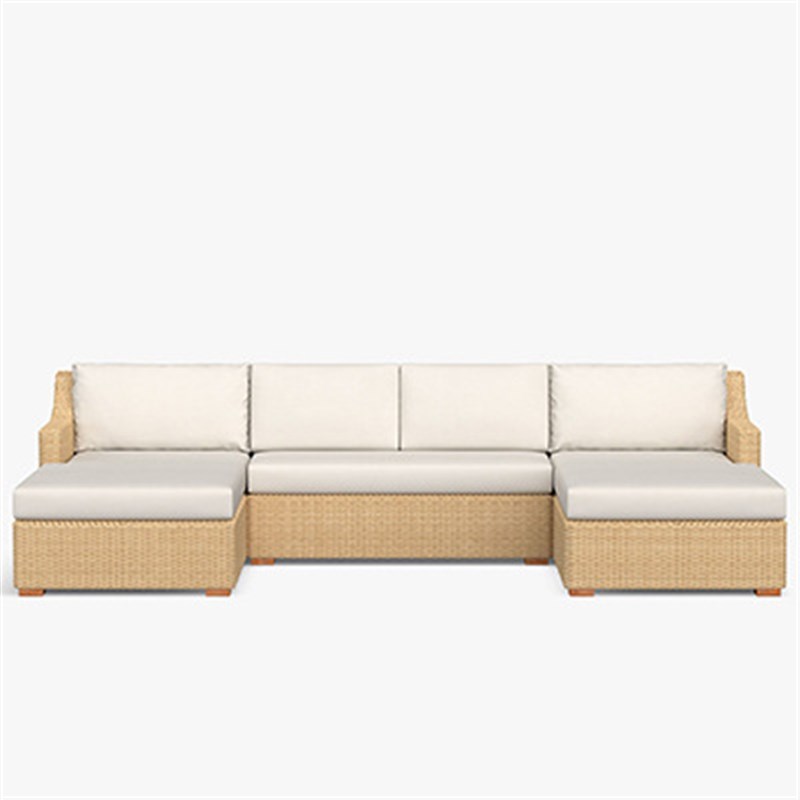 户外藤沙发庭院露台阳台酒店别墅花园防水防晒藤家具休闲藤椅沙发