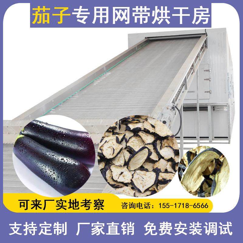 大型茄子烘干机带式茄子条茄子干货茄子丝紫茄子绿茄子烤干设备