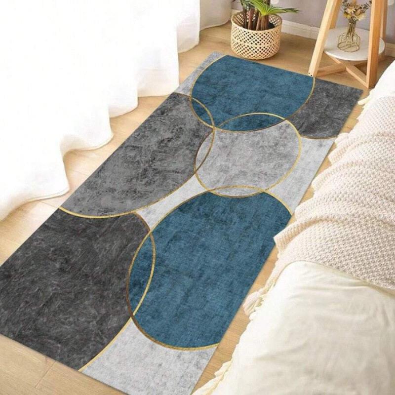 W 84869 Abstract feather 3D print carpet 抽象羽毛 3D 印花毯图片