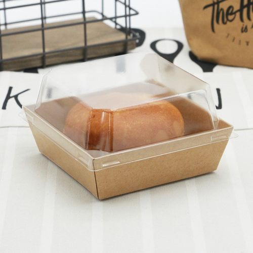 脏脏包肉松小贝蟹小方西点现烤面包 小正方形 烘焙纸塑包装 100套