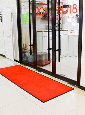 科洋地毯红色尼龙印花地毯酒店商场大厅橡胶门垫广告logo doormat