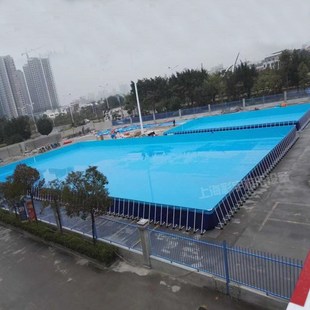 大型支架水池游泳池工程工地污水处理蓄水池充气水上乐园设备厂家
