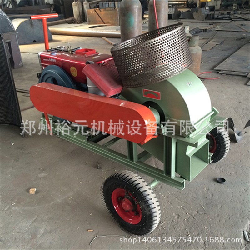 可移动式木材粉碎机 园林树枝粉碎机 果园修剪树枝打碎锯末机