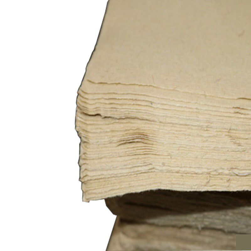 加厚富阳手工毛边纸蔡伦元书纸44*41cm书法宣纸无格加厚毛边纸