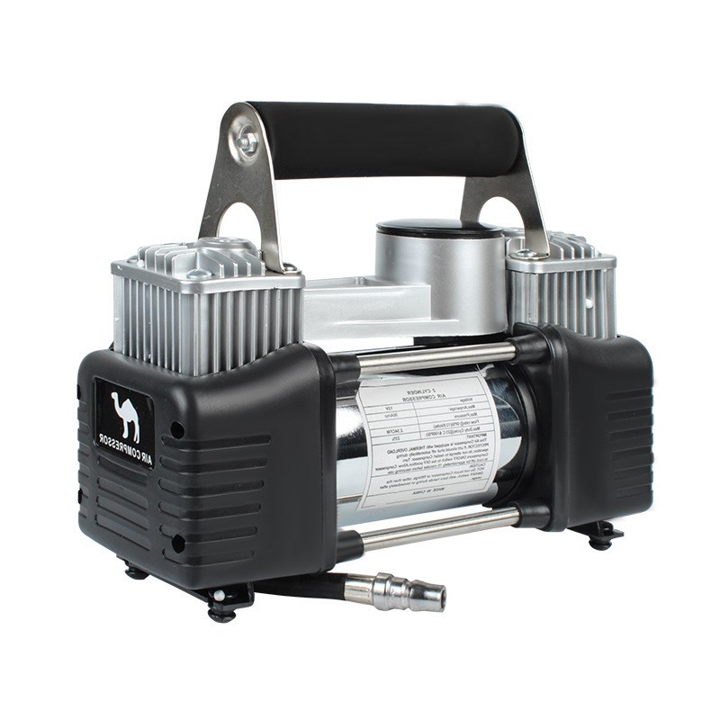 双缸充气泵金属车载轮胎打气泵轮胎泵车载12V大功率便携式充气机