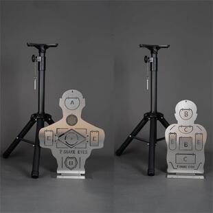 竞技练习靶软弹弹弓反应靶标靶旋转靶靶不锈钢靶心职业吸水子弹靶