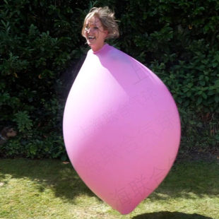 大型乳胶72寸加厚气球人入进口魔术球可钻人超大弹力钻人气球装饰