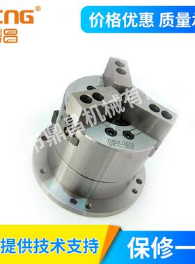 中空立式DK310油压动力液压卡盘三爪油压夹头十寸254钢件