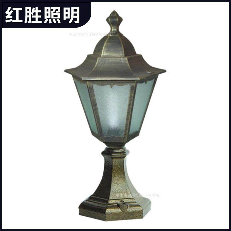 户外压铸铝柱头灯柱子灯草坪灯防水别墅庭院灯柱头灯外围墙灯