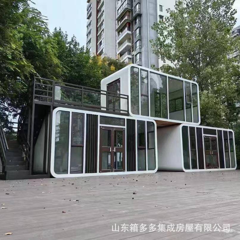 苹果舱钢结构苹果舱太空舱户外民宿集成房屋酒店住人苹果仓房