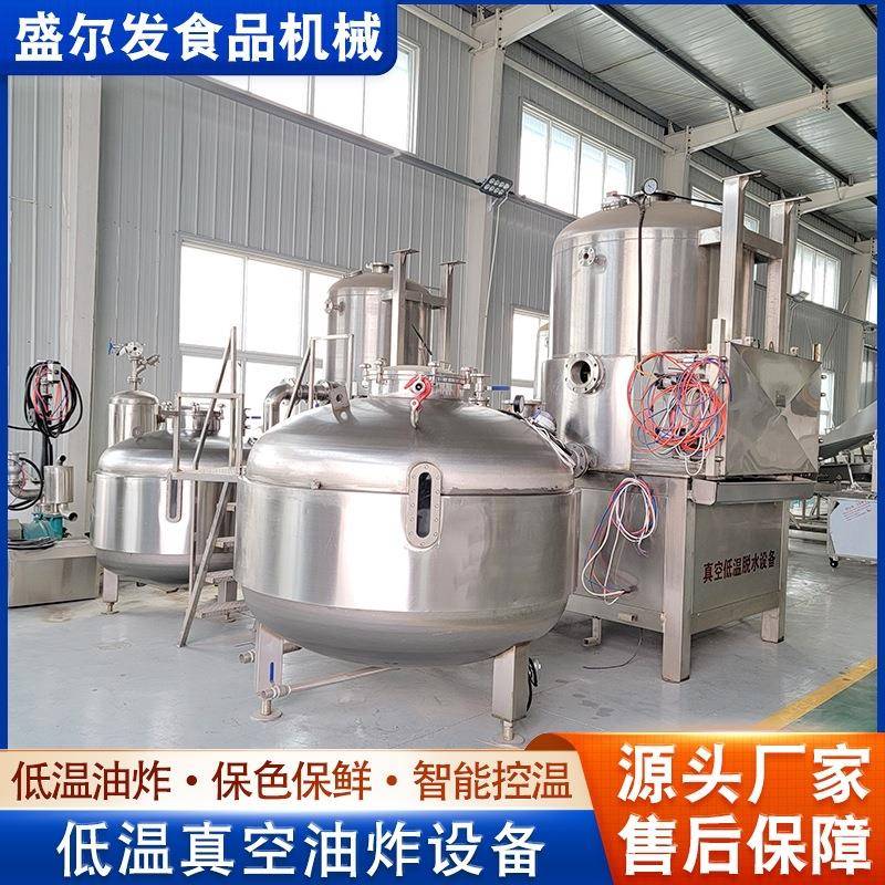 真空低温油炸果蔬加工成套设备小黄鱼鸭脖真空油炸机面皮油炸机