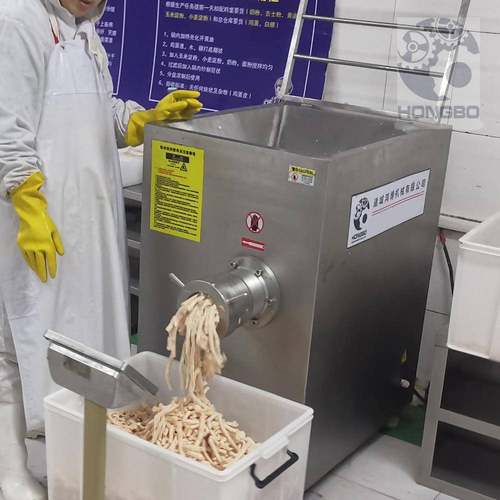 冻肉绞肉机精诚合作宠物食品绞碎设备鸡头研磨机200目