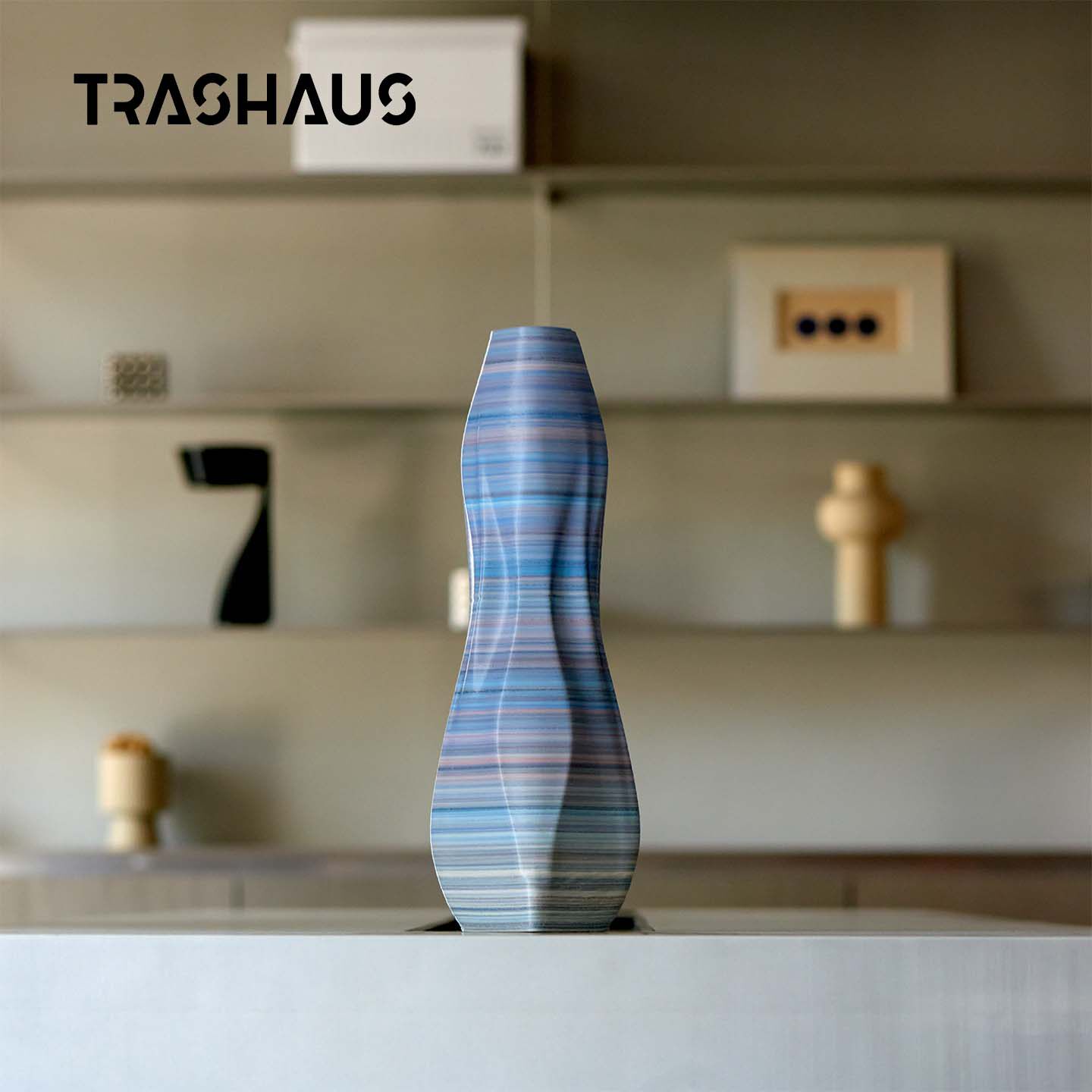 TRASHAUS3D打印再生材料花瓶