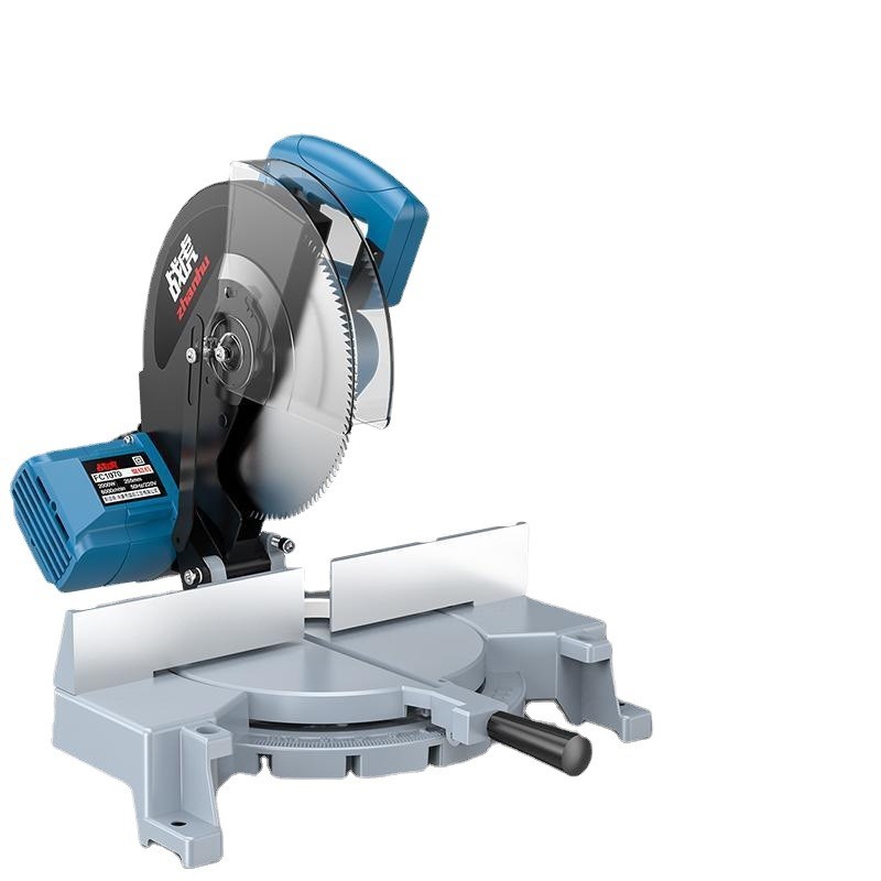 战虎10寸255MM多功能锯铝机铝材木材切割机45度斜切锯界铝机