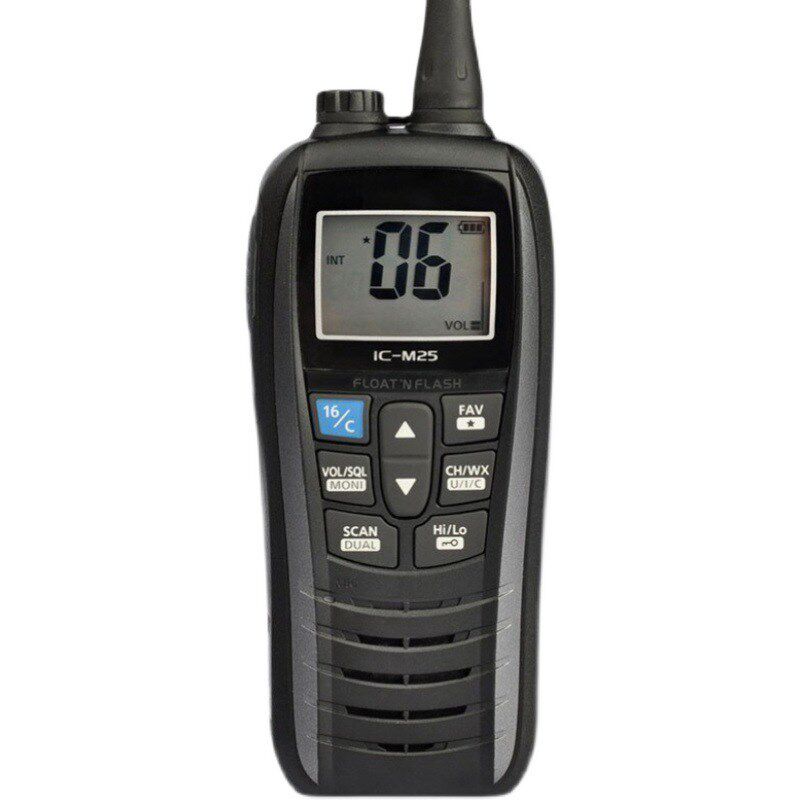 IC-M25对讲机M23海事船用甚高频M36漂浮VHF适用艾可慕M37船舶M24