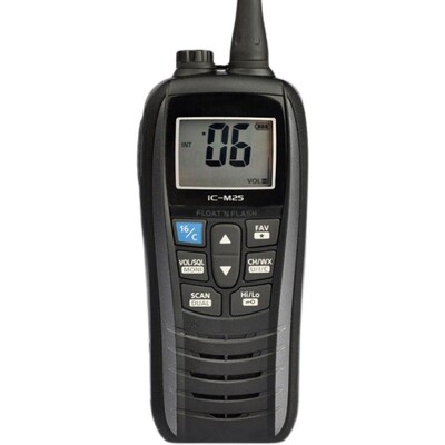 IC-M25对讲机M23海事船用甚高频M36漂浮VHF适用艾可慕M37船舶M24