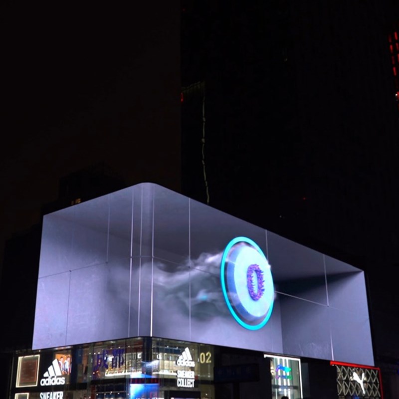 厂家户外显示屏幕 裸眼3D屏幕广场大屏幕P5p4P3户外全彩高清屏