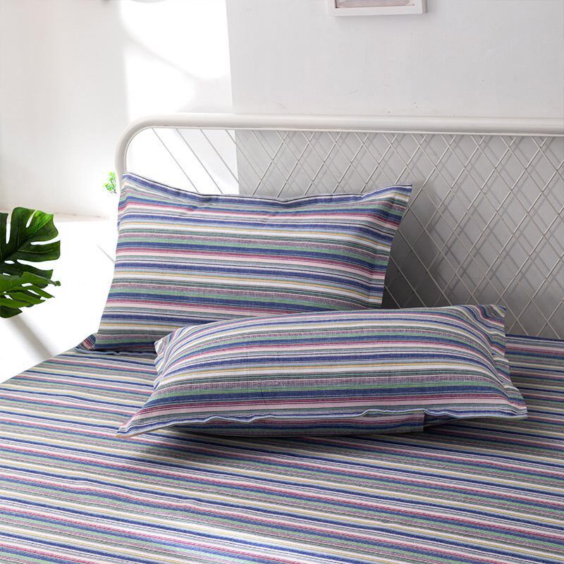 精梳棉特厚棉质老粗布床单老式睡单裸睡大炕单亚麻厚床单