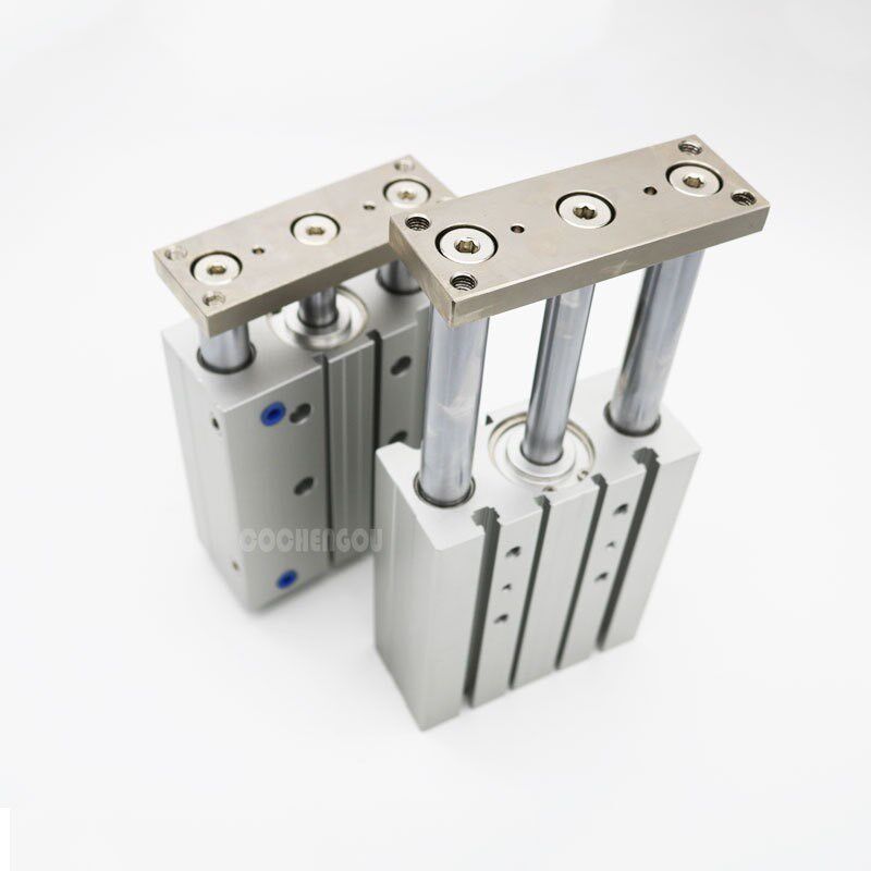 【】TCM80 亚德客型三杆三轴带导杆气缸 气动元件