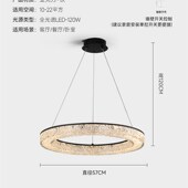 意式 极简客厅吊灯高端轻奢别墅大厅后现代简约餐厅卧室灯中山具灯